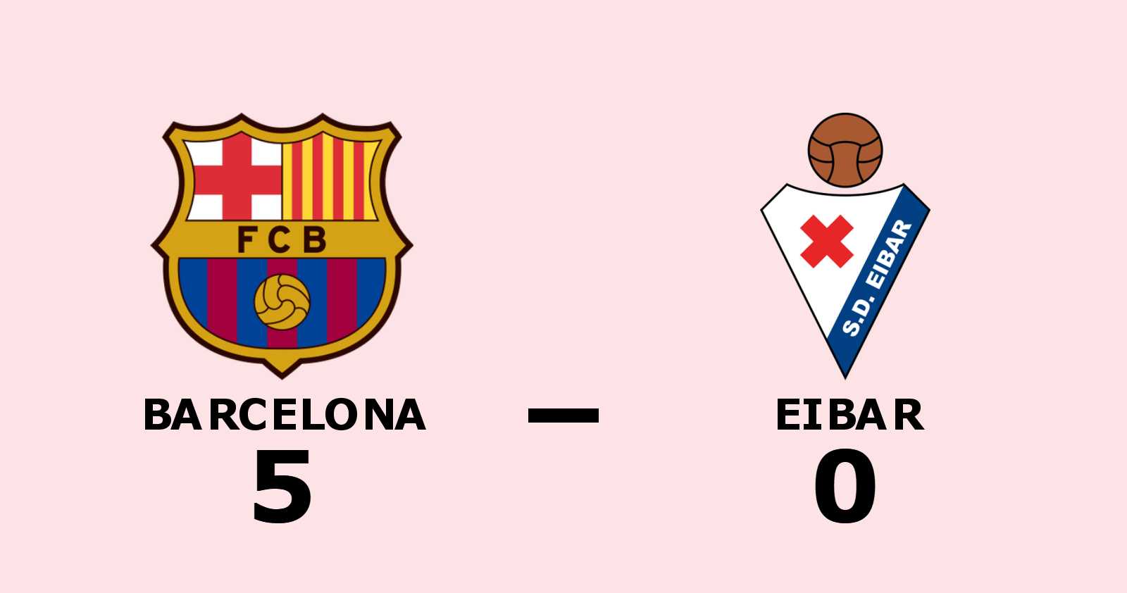 Messi fixade segern för Barcelona i matchen mot Eibar