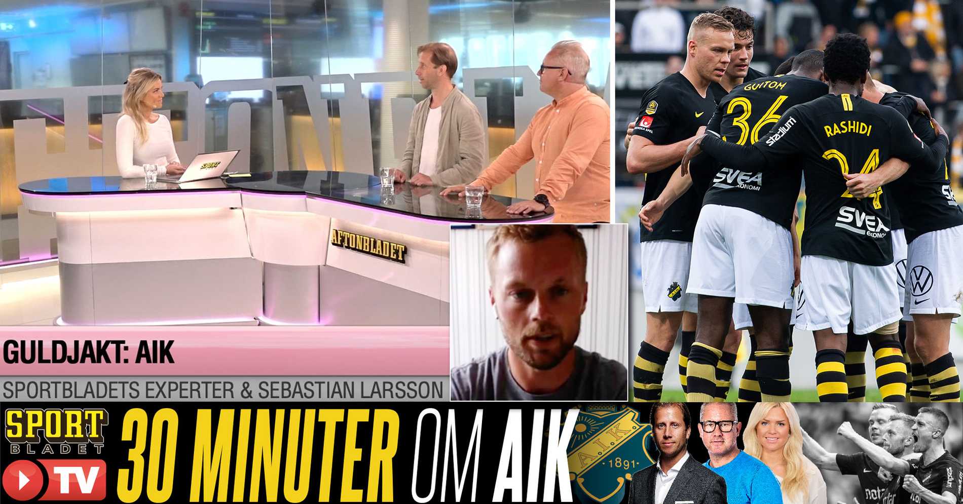 AIK Fotboll: TV: 30 minuter – bara om AIK: ”Det talar för SM-guld”