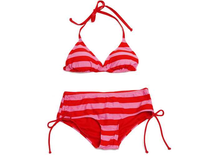 bikini drick röd