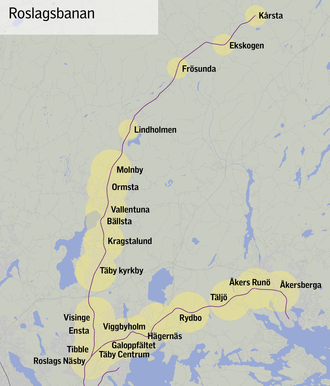 Tunnelbana till Älvsjö, Roslagsbana till T-centralen - Stockholm