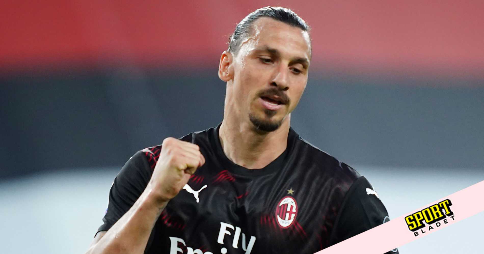 Zlatan sätter 1–0 för AC Milan