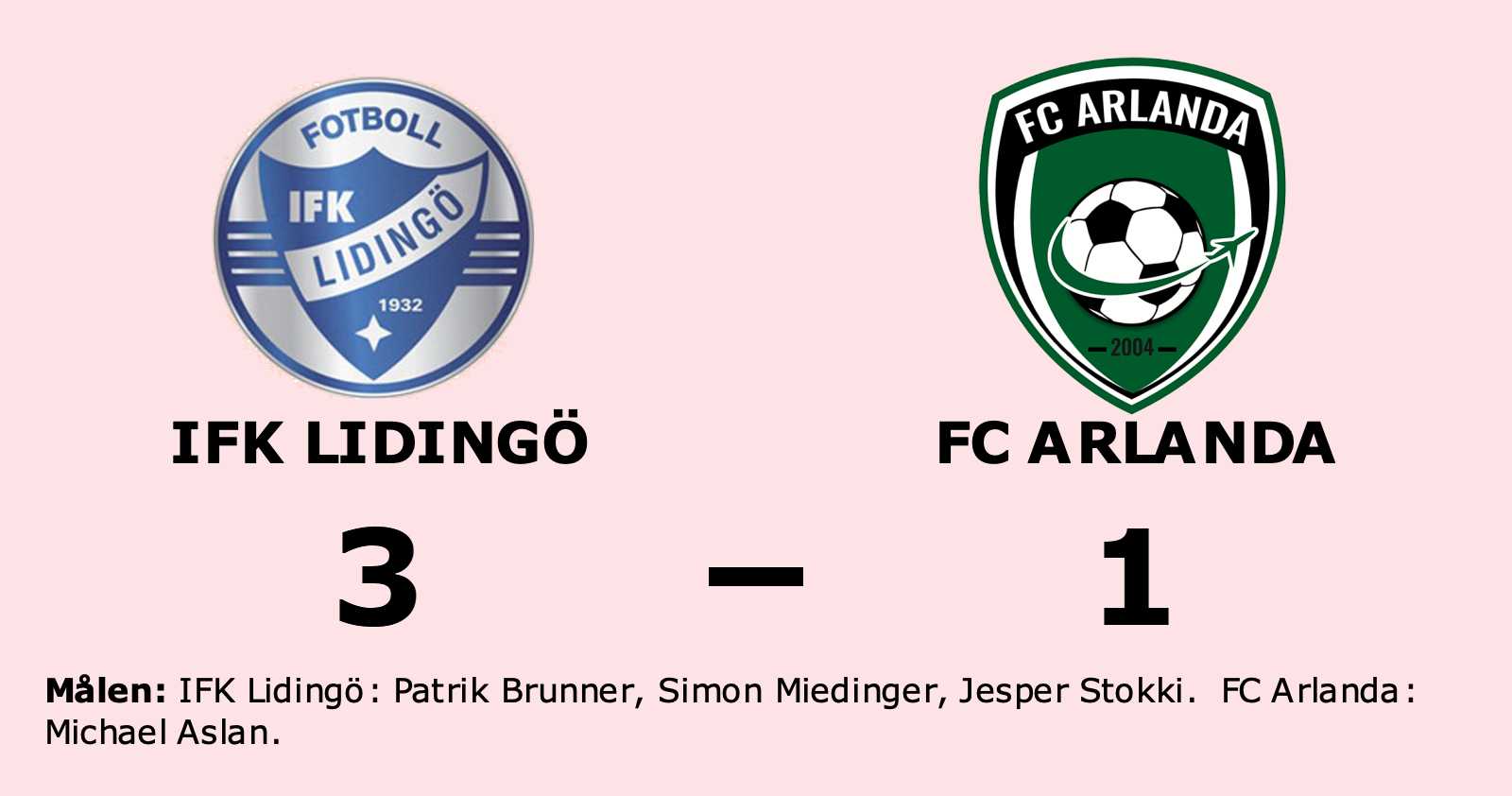 Tuff match slutade med seger för IFK Lidingö mot FC Arlanda