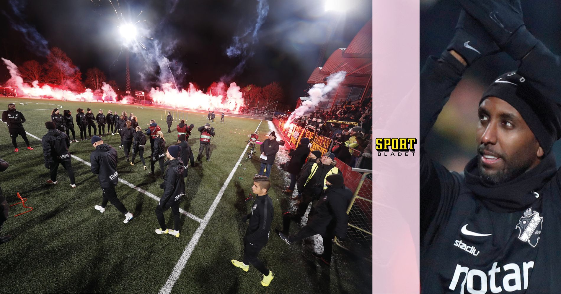 AIK Fotboll: Fansen på plats när AIK drog igång säsongen