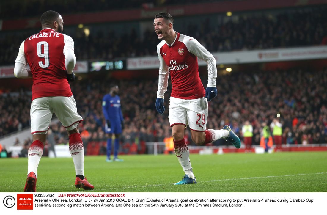 Bildresultat för Arsenal-Chelsea 2-1 ligacupen semi