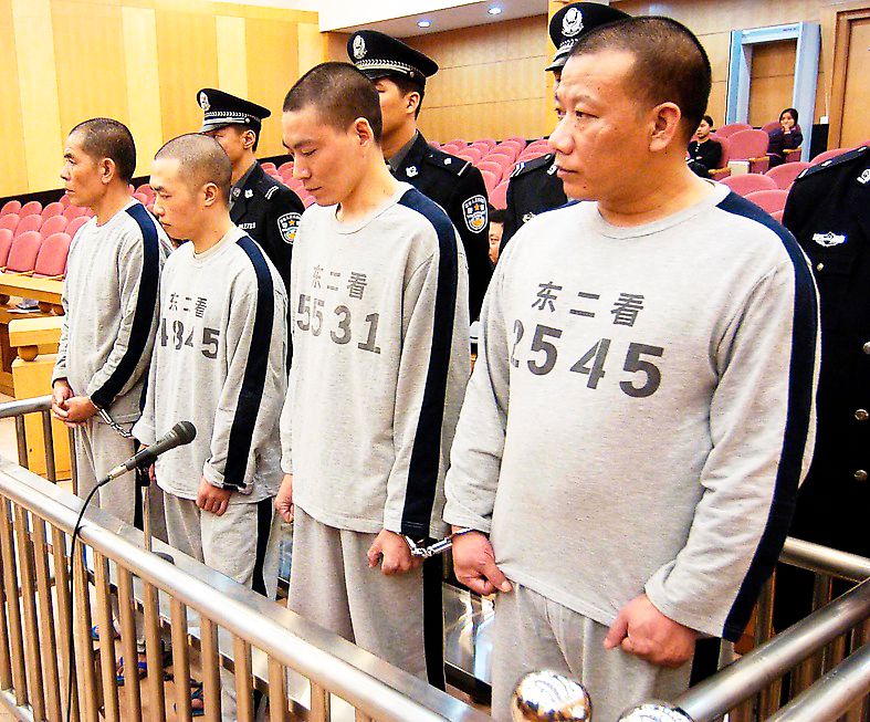 Barnsmugglare som fälldes för att ha kidnappat 38 barn i Dongguan 2005.