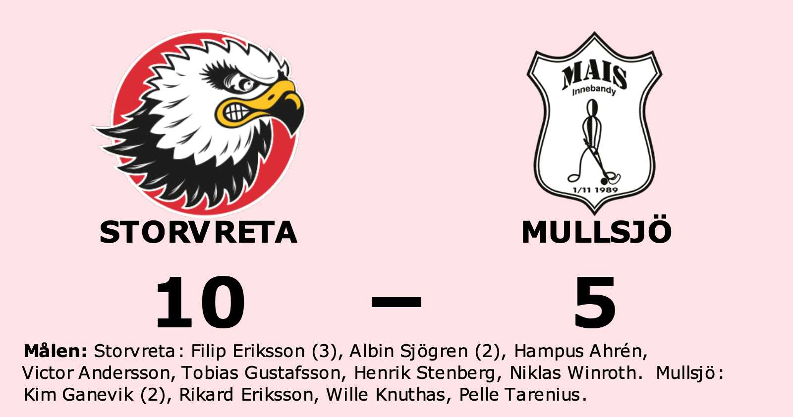 Bra start för Storvreta efter seger mot Mullsjö i första matchen