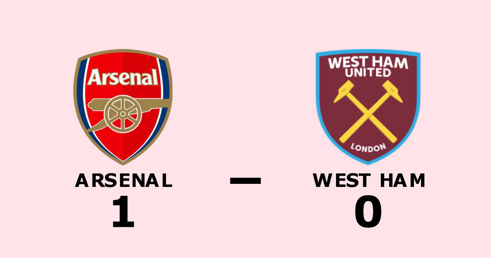 1-0-seger för Arsenal mot West Ham - Alexandre Lacazette matchhjälte