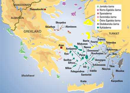Grekland: Två veckor, tre öar - 25 rutter