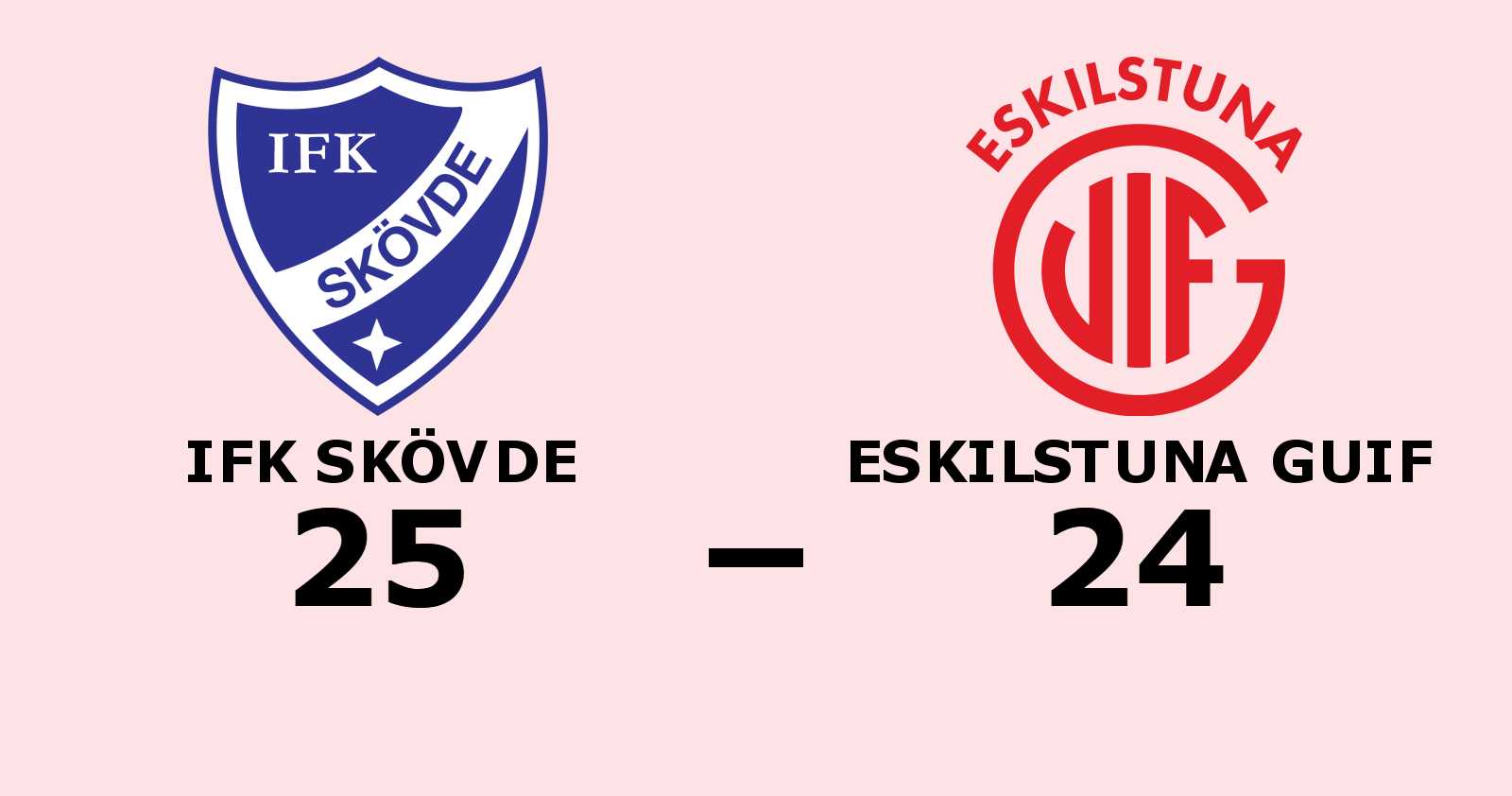 IFK Skövde fortsätter vinna på hemmaplan – slog Eskilstuna Guif med 25–24