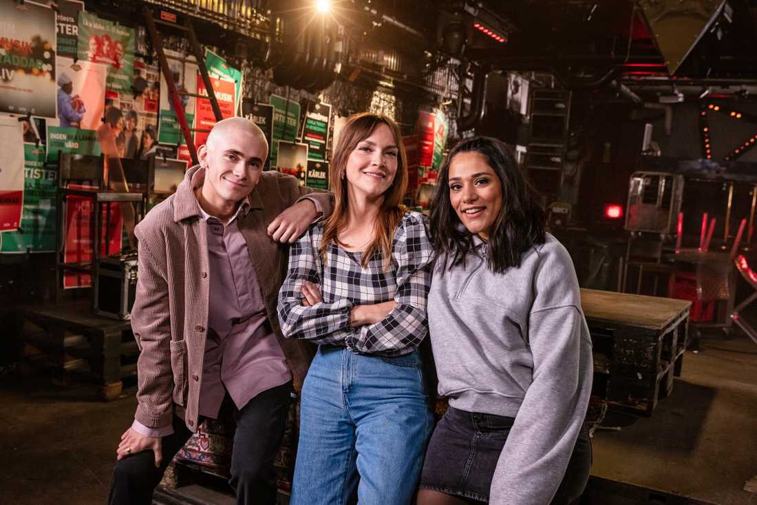 The Music Aid 2020 is led by Brita Zackari, Farah Abadi and Felix Sandman.  Press image.